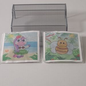 Kids Diamond Art 2 Pack NWOB Bee And Umicorn Age 8 And Up 6 X 6